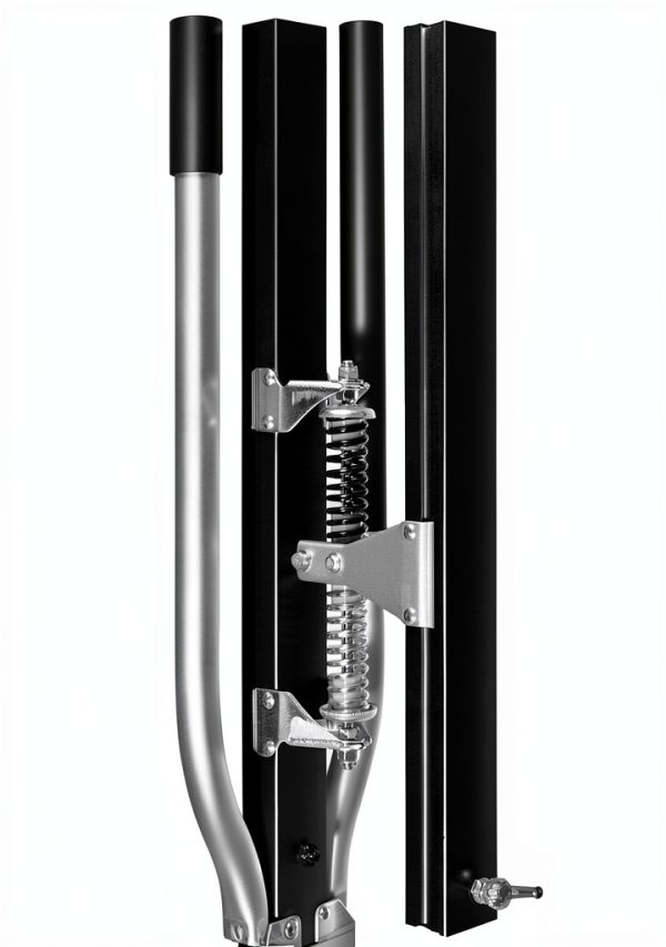 Drywall Stilts GypTool Pro 48"-64" Adjustable Aluminum Stilt Set Black-2