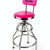 The Original Pink Box Swivel Shop Stool Chrome Legs Adjustable Height-1