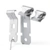 Blulu 250 piece Z Purlin Clips Hanging Clamp 1/8-1/4" Flange Silver-2