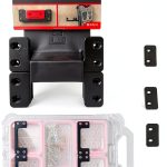 StealthMounts Mounting Cleats for Milwaukee Packout 12 Pack Black ABS-0