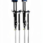 Drywall Stilts GypTool Pro 48"-64" Adjustable Aluminum Stilt Set Black-0