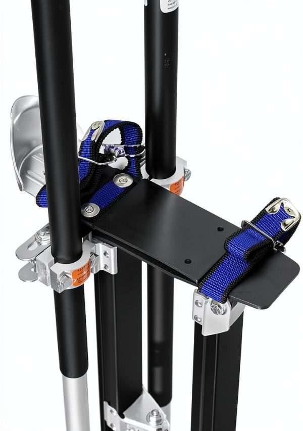 Drywall Stilts GypTool Pro 48"-64" Adjustable Aluminum Stilt Set Black-3