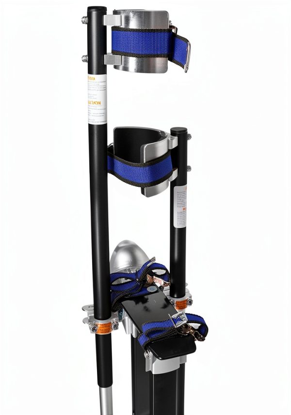 Drywall Stilts GypTool Pro 48"-64" Adjustable Aluminum Stilt Set Black-5