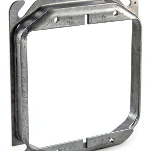 Plaster Ring 4x4 in Silver Galvanized Zinc Mounting Accessory by RACO-0
