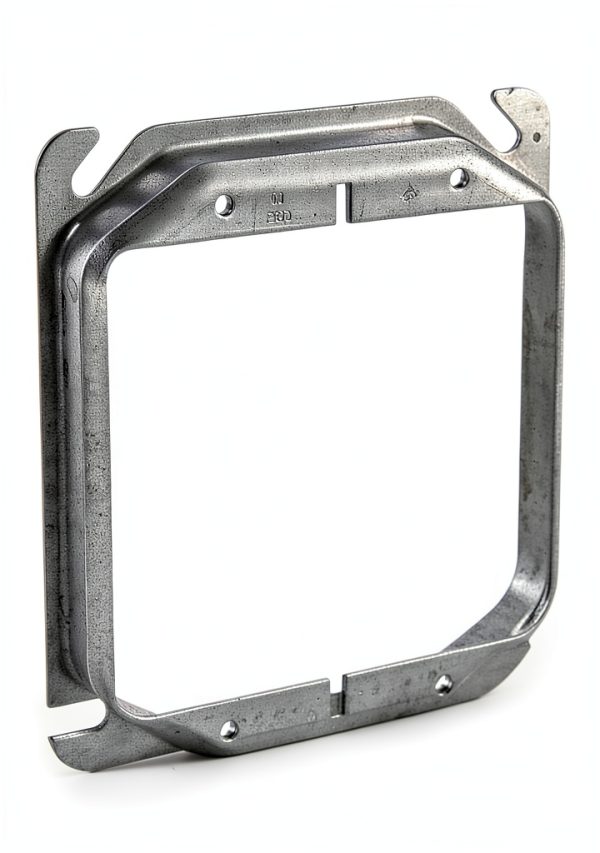 Plaster Ring 4x4 in Silver Galvanized Zinc Mounting Accessory by RACO-0