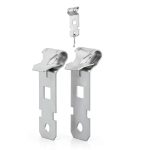 Blulu 250 piece Z Purlin Clips Hanging Clamp 1/8-1/4" Flange Silver-0