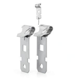 Blulu 250 piece Z Purlin Clips Hanging Clamp 1/8-1/4" Flange Silver-0