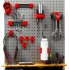 Peg Board Tool Storage EZRED EZP6PK 16-Piece Adjustable Red Organizer-0