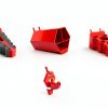 Peg Board Tool Storage EZRED EZP6PK 16-Piece Adjustable Red Organizer-1