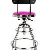 The Original Pink Box Swivel Shop Stool Chrome Legs Adjustable Height-4