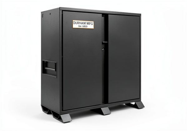 Durham Jobsite Storage Cabinet, 47.5 cu. ft, 14 Gauge Steel, 60 x 27-1/4 x 60-3/4, Gray-1