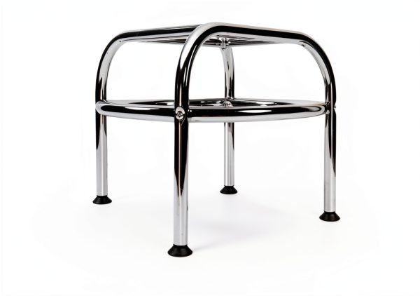 The Original Pink Box Swivel Shop Stool Chrome Legs Adjustable Height-8