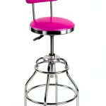The Original Pink Box Swivel Shop Stool Chrome Legs Adjustable Height-0