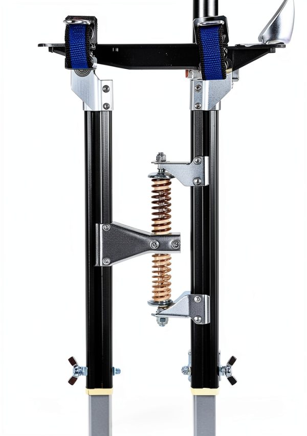 Drywall Stilts GypTool Pro 48"-64" Adjustable Aluminum Stilt Set Black-6