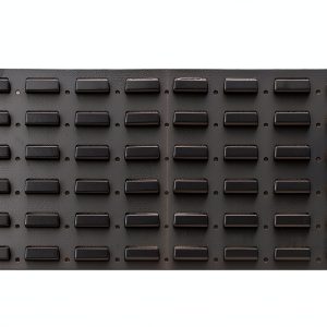 Durham LPW-34.5X12-95 Louvered Panel, Wall, (2) 17.25" x 12" Panels, Gray, 2" Height, 35" Width, 12" Length-0