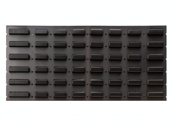 Durham LPW-34.5X12-95 Louvered Panel, Wall, (2) 17.25" x 12" Panels, Gray, 2" Height, 35" Width, 12" Length-0