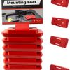 StealthMounts Mounting Feet for Milwaukee Packout 8-Pack Red-3