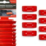 StealthMounts Mounting Feet for Milwaukee Packout 8-Pack Red-0