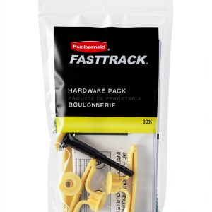 Rubbermaid Garage FastTrack Rail Hardware Pack Gray for Home/Garage/Wall/Shed Organization-0