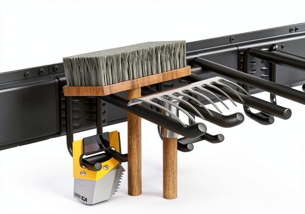 Garage Tool Organizer 48" Wall Mount XUUHOOG - Duty Steel Hooks 350lb-1