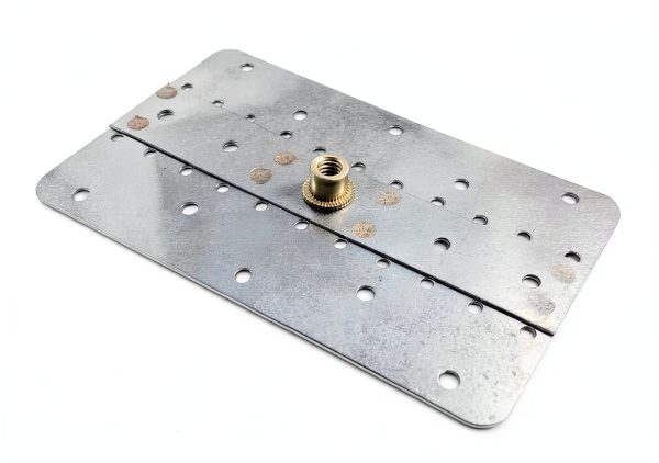 Universal Mounting Kit Rack Track 4‑Piece Wall‑Mount Steel Plates-4