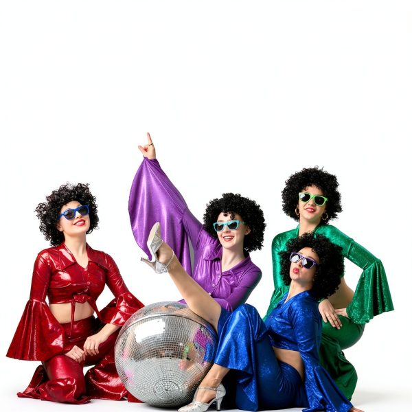 KatchOn Disco Ball Photo Booth Props Silver Pack of 2 - Disco-5