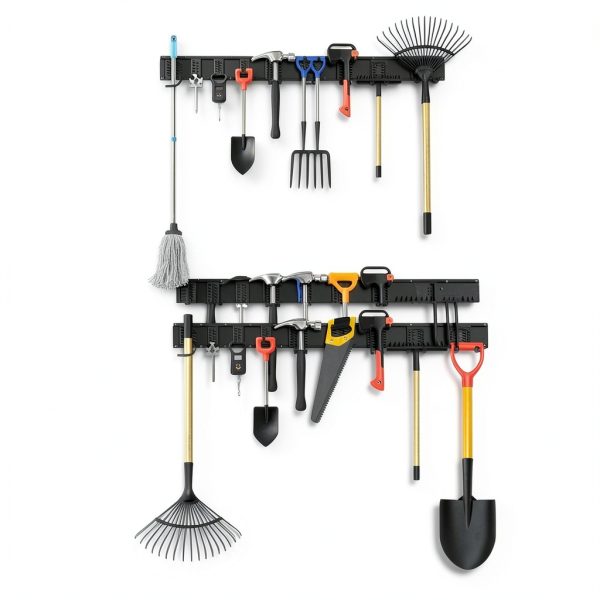 Garage Tool Organizer 48" Wall Mount XUUHOOG - Duty Steel Hooks 350lb-5