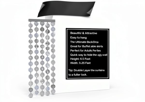 KatchOn Disco Ball Photo Booth Props Silver Pack of 2 - Disco-2