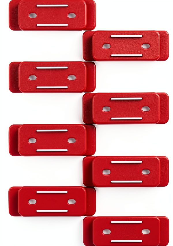 StealthMounts Mounting Feet for Milwaukee Packout 8-Pack Red-4
