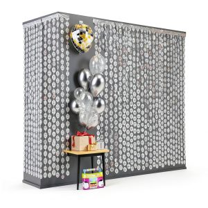 KatchOn Disco Ball Photo Booth Props Silver Pack of 2 - Disco-0