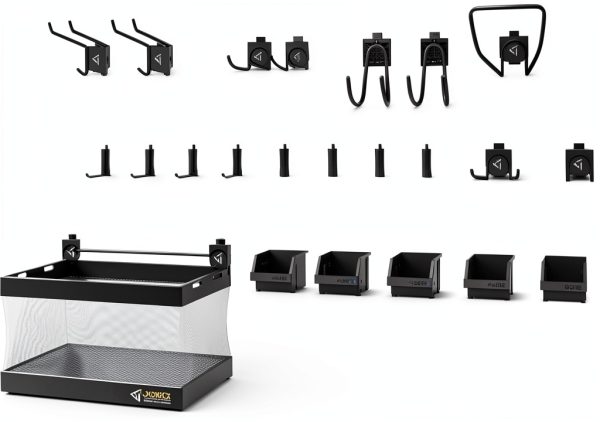 Gladiator Accessory Starter Kit Deluxe Granite Wall-Mount Hook Set-0