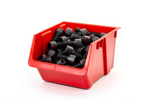 VersaTrack™ Plastic Bin 2-Pack by Craftsman - Red Adjustable Storage-1