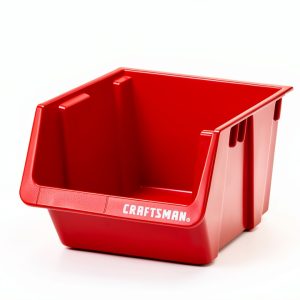 VersaTrack™ Plastic Bin 2-Pack by Craftsman - Red Adjustable Storage-0