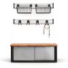 Gladiator 4' Wide GearTrack® Channels for Garage Storage, Light Gray-7